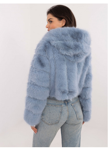 Svetlomodrá krátka bunda