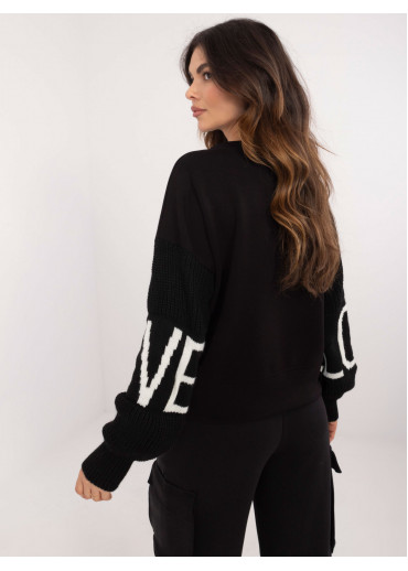 Čierny dámsky sveter