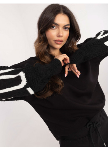 Čierny dámsky sveter