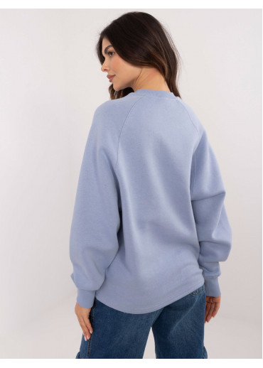 Svetlomodrá elegantná mikina