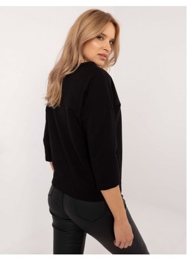 Čierna mikina s potlačou