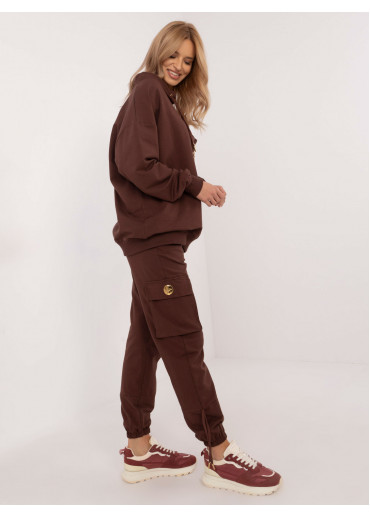 Hnedá nadčasová tepláková súprava