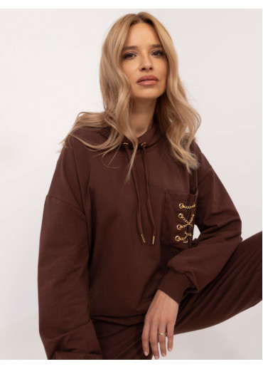 Hnedá nadčasová tepláková súprava