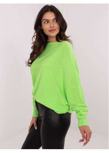 Limetkovo zelený dámsky sveter