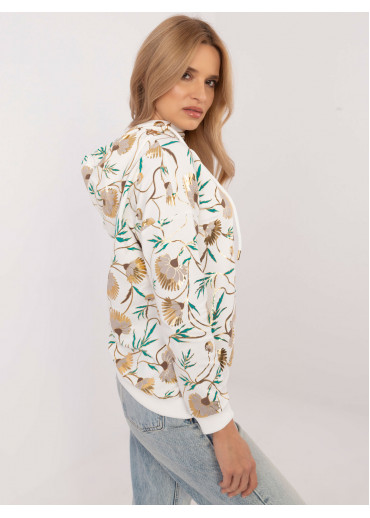 Smotanovo biela dámska mikina s potlačou