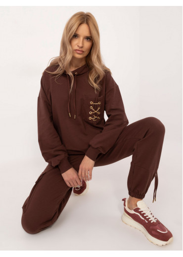 Hnedá nadčasová tepláková súprava