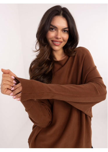 Hnedý dámsky sveter