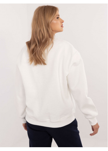 Smotanovo biela dámska mikina
