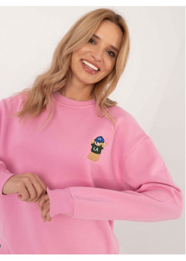 Ružová dámska mikina