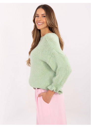 Svetlozelený dámsky sveter