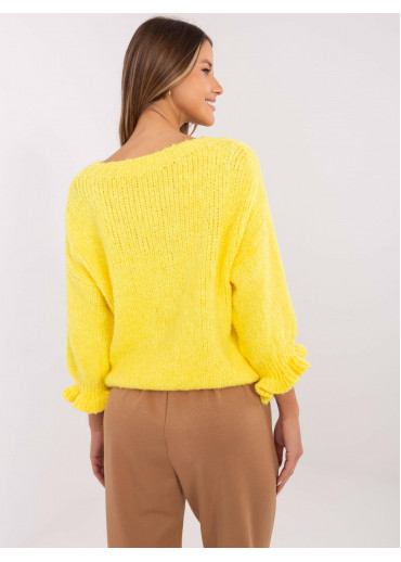 Žltý dámsky sveter