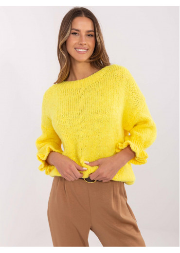 Žltý dámsky sveter