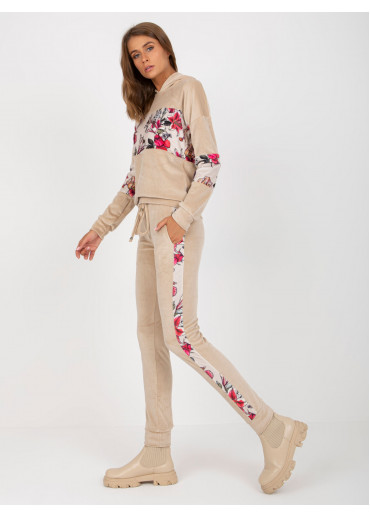 Béžovo hnedá tepláková súprava