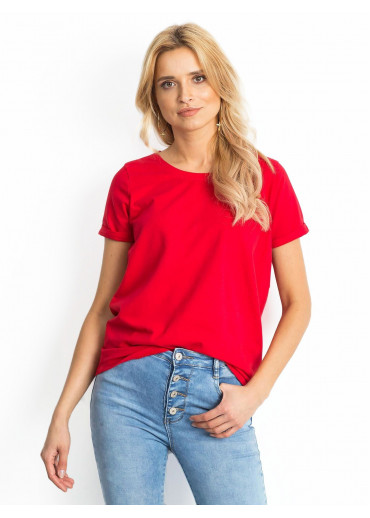 Červené bavlnené tričko
