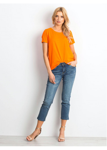 Oranžové basic tričko