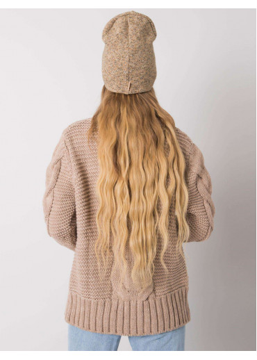 Béžovo hnedá čiapka