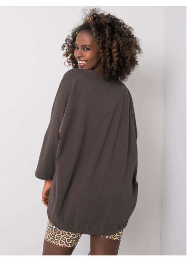 Khaki zelené tričko s potlačou