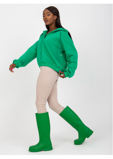 Zelená basic mikina