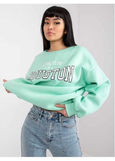 Svetlozelená basic mikina