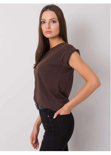 Hnedé bavlnené tričko