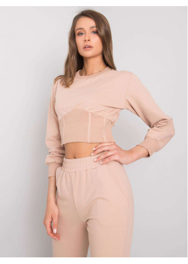 Béžovo hnedá tepláková súprava