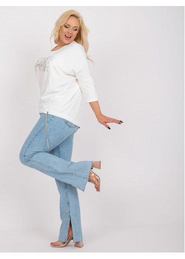 Smotanovo biele tričko s potlačou