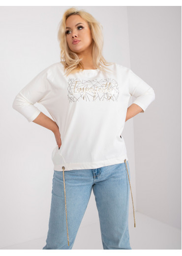 Smotanovo biele tričko s potlačou