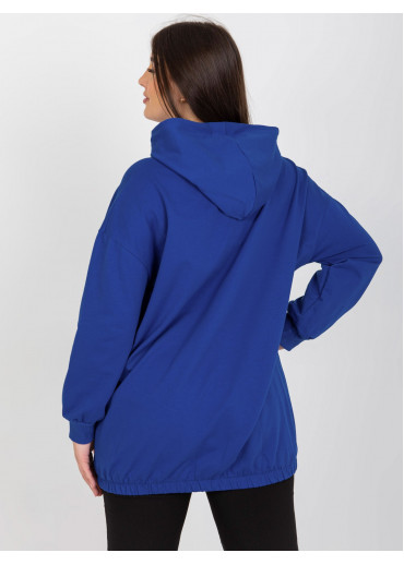 Modrá mikina s kapucňou