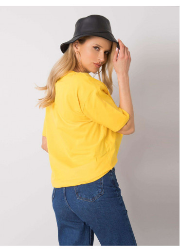 Žlté bavlnené tričko