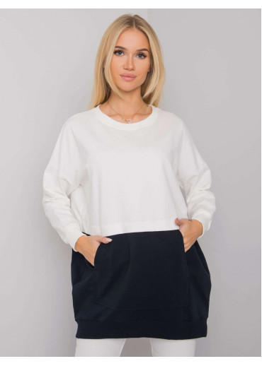 Modrá predlžená mikina