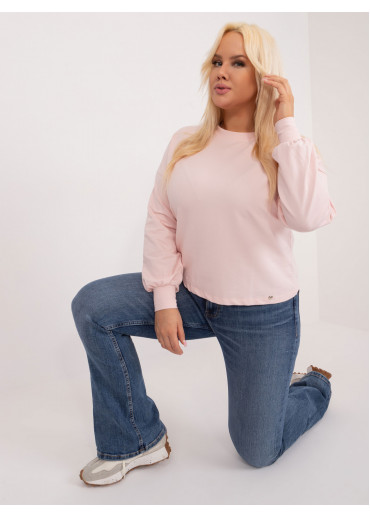 Púdrovo ružová mikina