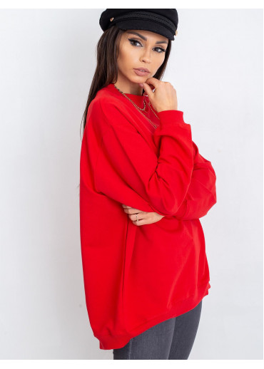 Červená mikina so stojačikom