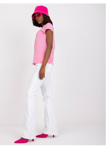 Ružové basic tričko