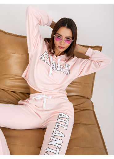 Púdrovo ružová tepláková súprava