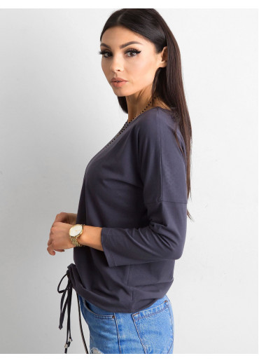 Grafitovo sivá mikina