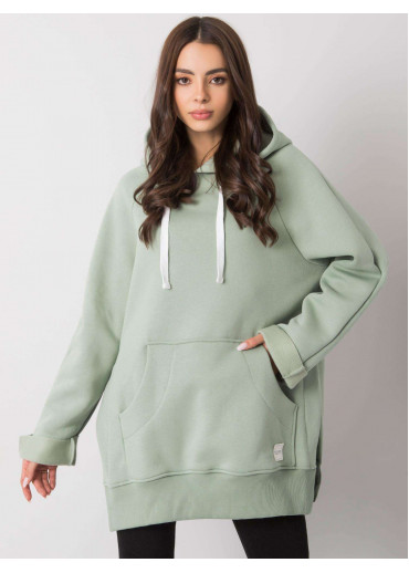 Zelená mikina s kapucňou