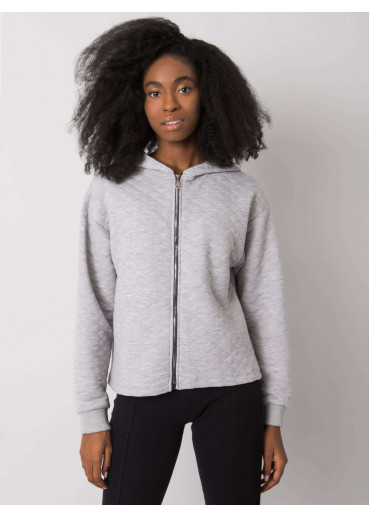 Sivá mikina s kapucňou