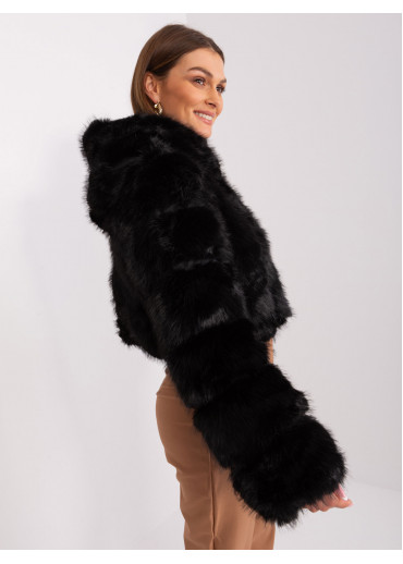 Čierna krátka bunda