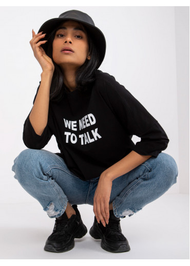 Čierne oversize tričko