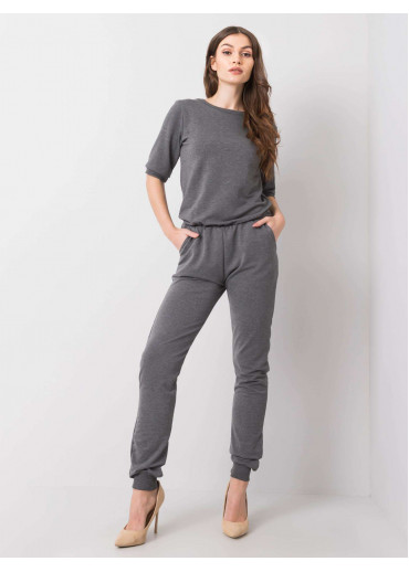 Tmavosivý teplákový overal