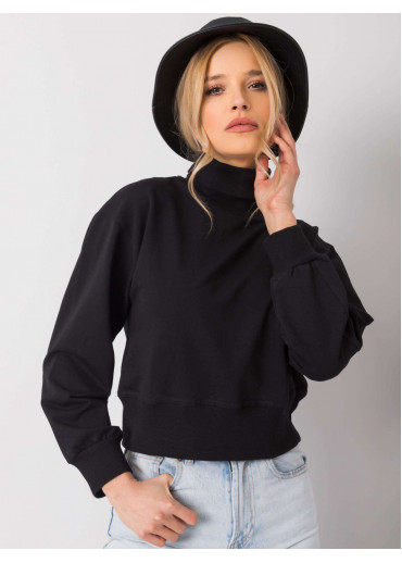 Čierna mikina s rolákom