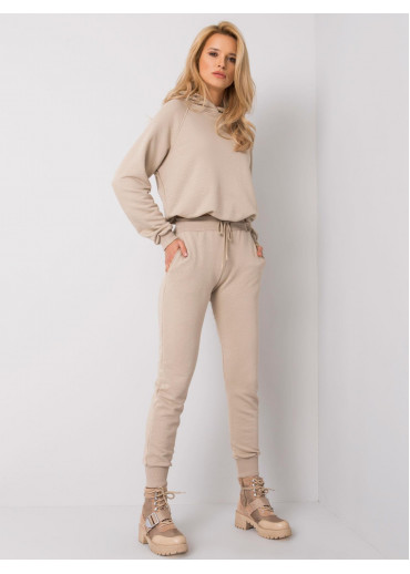 Béžovo hnedá tepláková súprava