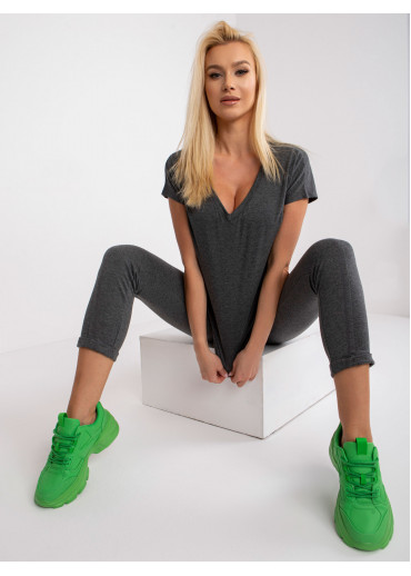 Tmavosivé dámske tričko