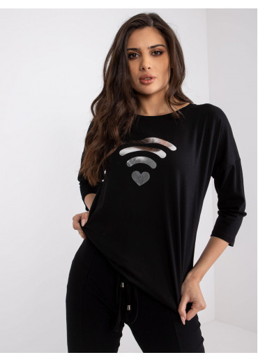 Čierne tričko s potlačou