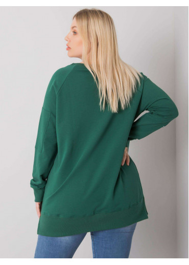 Tmavozelená one size tunika