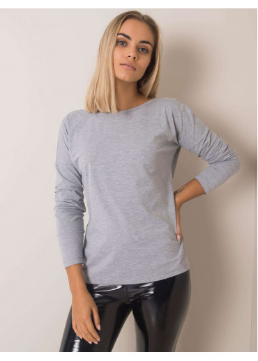 Sivé tričko s dlhým rukávom