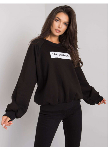 Čierna pohodlná mikina