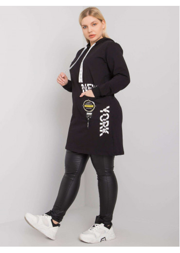 Čierna tunika s potlačou