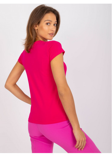 Fuchsiovo ružové basic tričko
