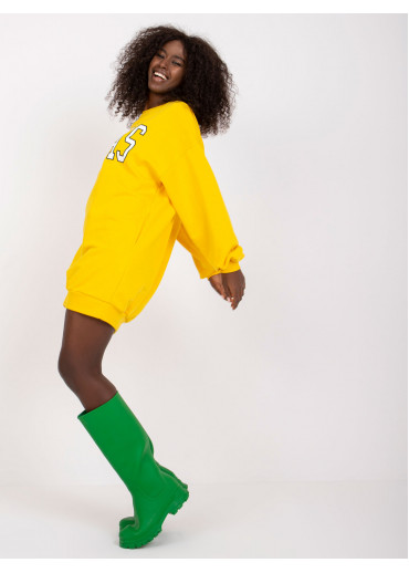 Žltá predĺžená mikina